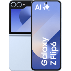 Samsung Galaxy Z Flip6 256GB Blue + Samsung Flipsuit Case für Galaxy Z Flip6 Transparency